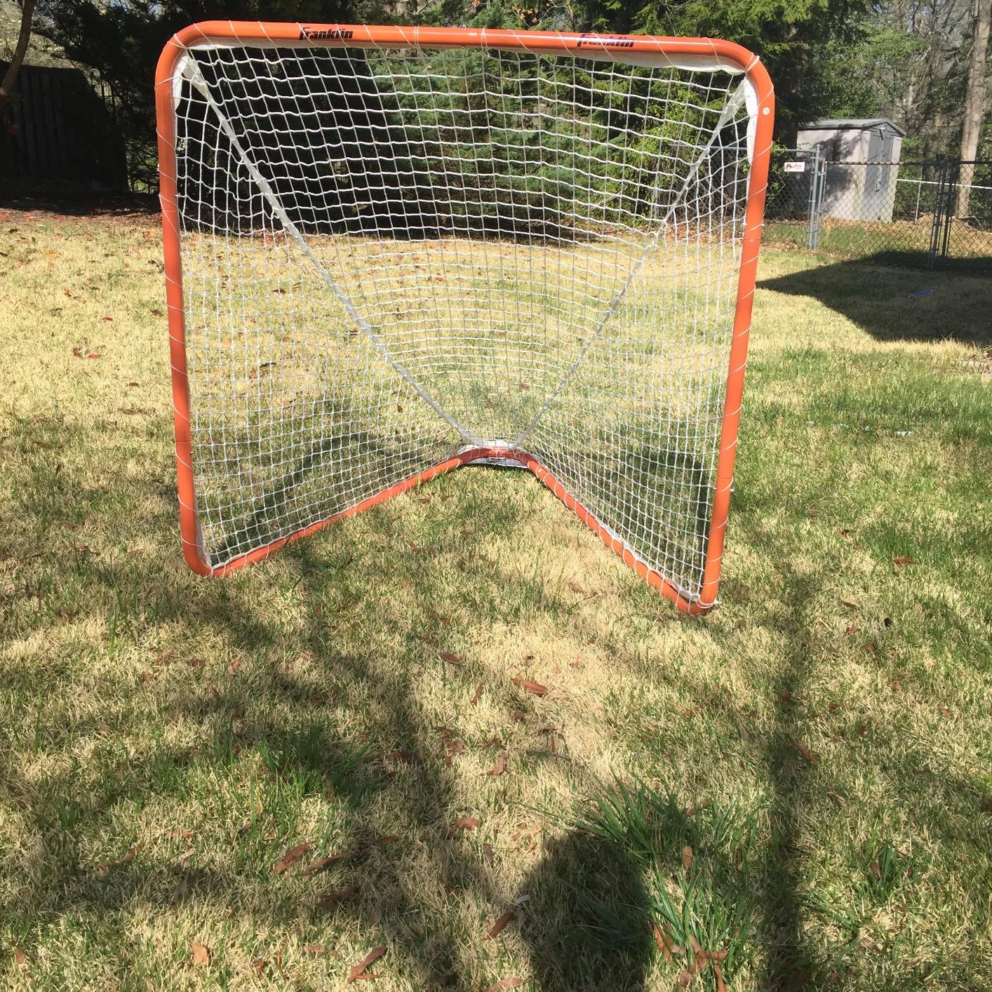 Franklin Sports Franklin Sports Backyard Lacrosse Goal - Kids + Adult Lacrosse Training Net - Lacrosse Training Equipment - Perfect for Youth + Adult Training customer photo 1