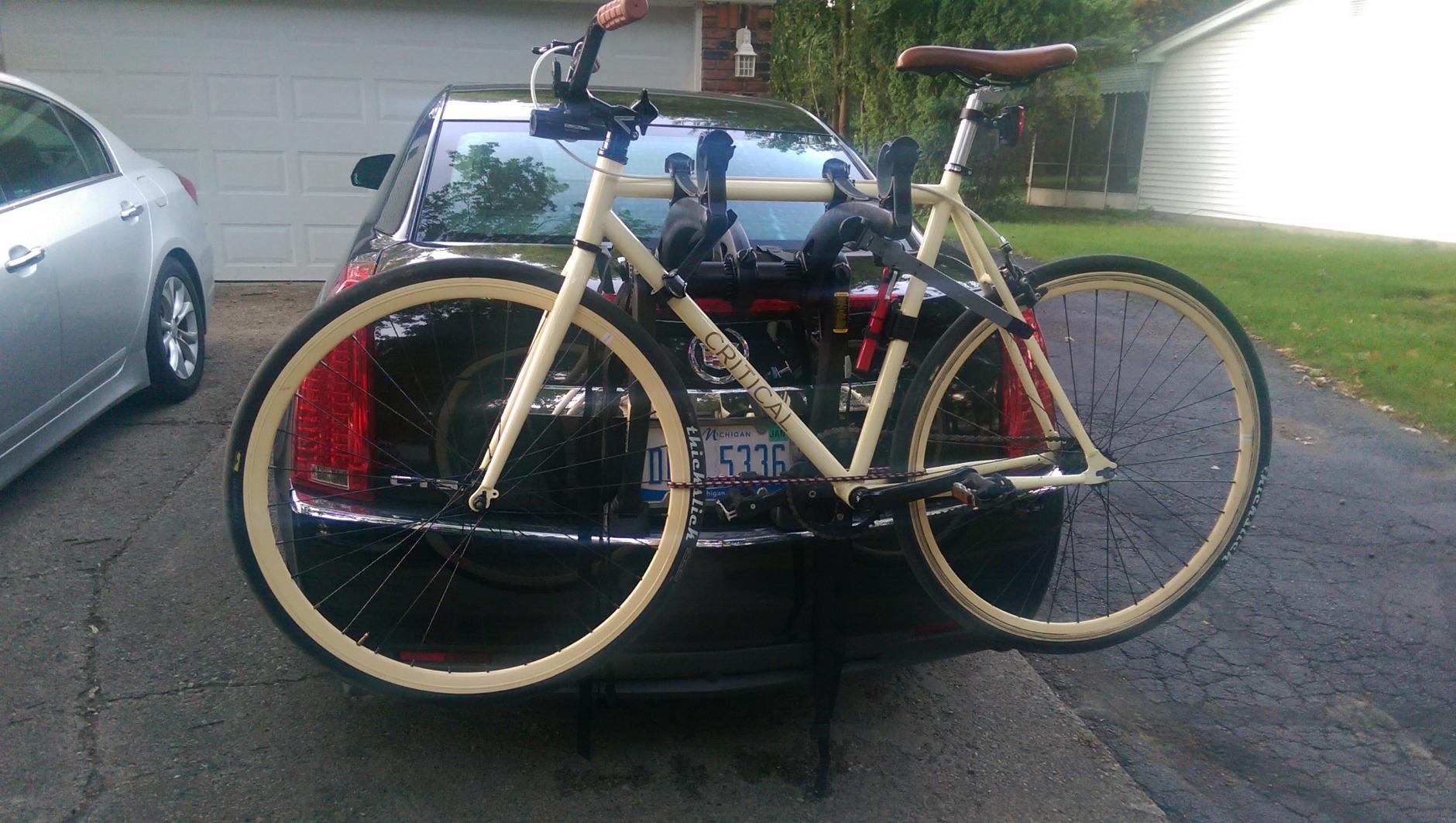 Saris Bones Car Trunk Bicycle Rack Carrier, Mounts 2 Bikes, Black - Durable, Rust-Free, Anti-Sway Straps, Made in USA customer photo 2