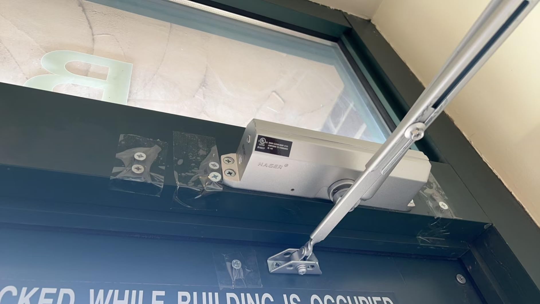 Hager - 5300M16ALM 5300 Series Aluminum Grade 1 Heavy Duty Surface Door Closer, Multi-Mount, 1-6 Adjustable Spring Size, Sprayed Aluminum Finish customer photo 1