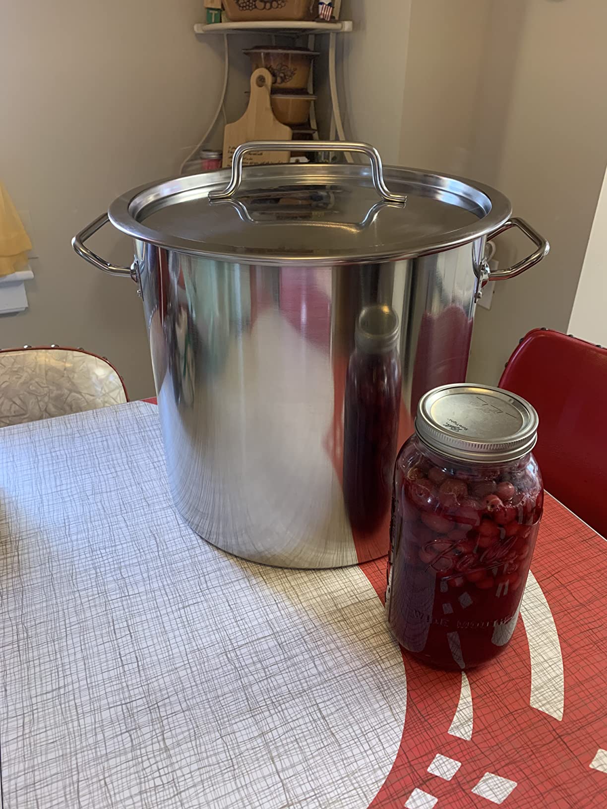 CONCORD Polished Stainless Steel Stock Pot Brewing Beer Kettle Mash Tun w/Flat Lid (30 QT) customer photo 2