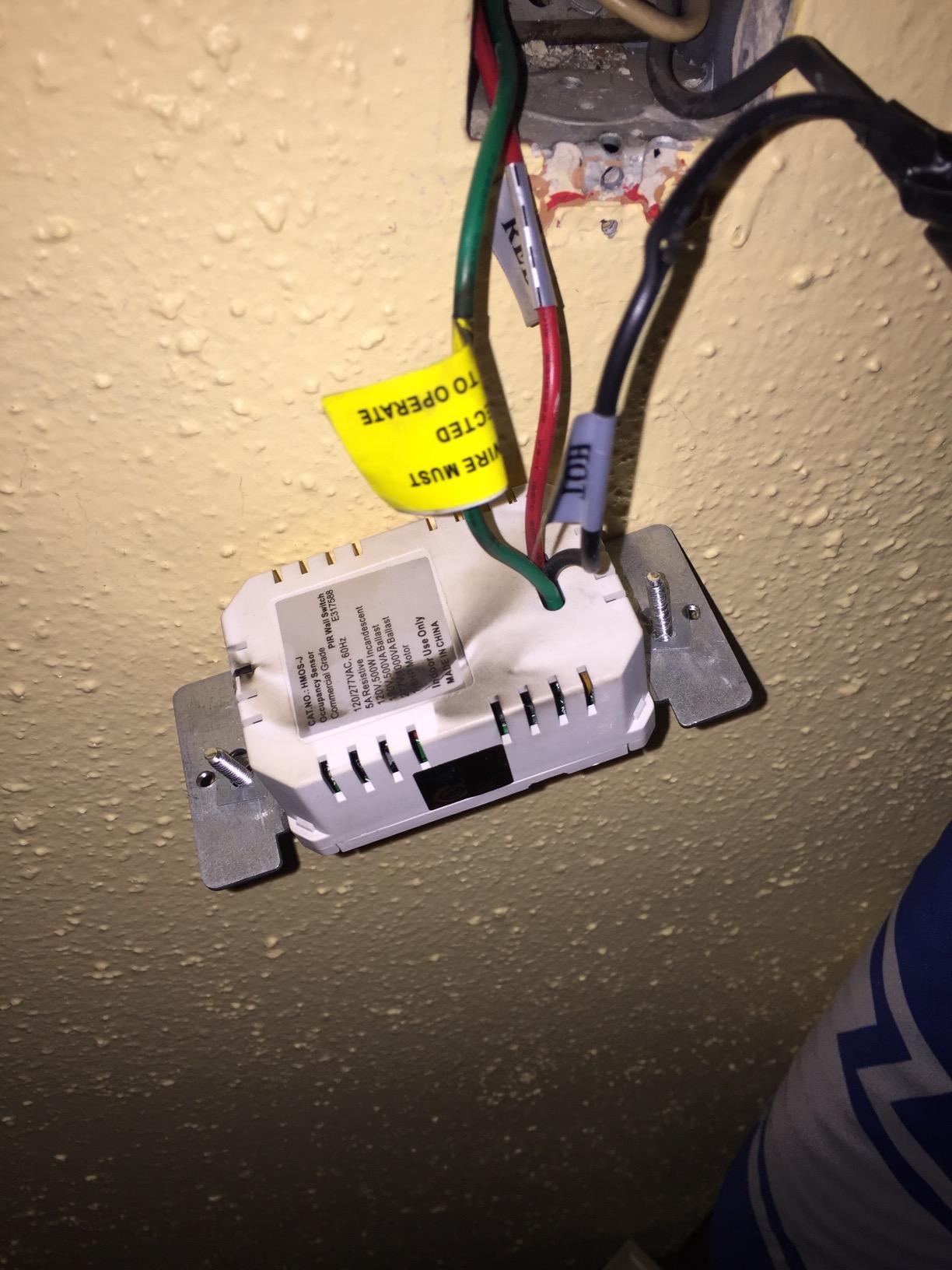 Enerlites MWOS-W Motion Sensor Switch, Ultrasonic and PIR Dual Technology, Occupancy Sensor, Motion Sensor Light Switch, NEUTRAL WIRE REQUIRED, Wall Plate Included, White customer photo 2