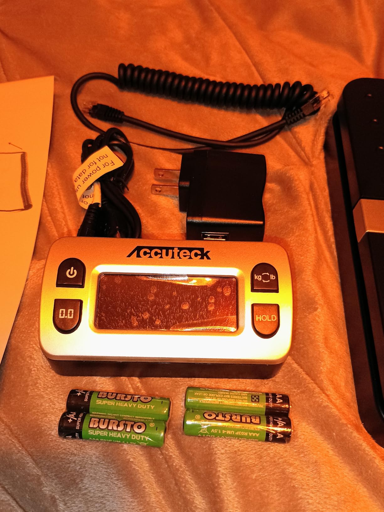 ACCUTECK 8580 High Capacity 110 Lbs High Accuracy 0.1OZ Digital Postal Scale with Remote Display, Batteries and USB Cable and AC Adapter Included customer photo 2
