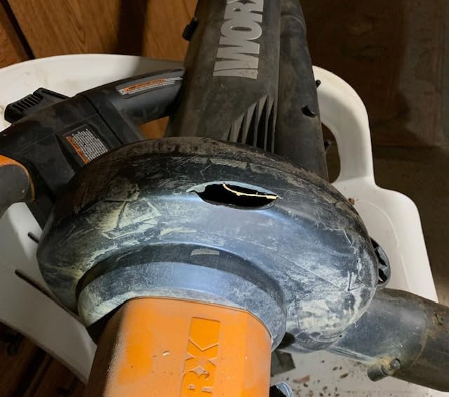 WORX Trivac 3 in 1 Electric Leaf Blower for Lawn Care, Leaf Vacuum with 350 CFM & 210 MPH, Leaf Mulcher with Metal Impeller, WG505 customer photo 1