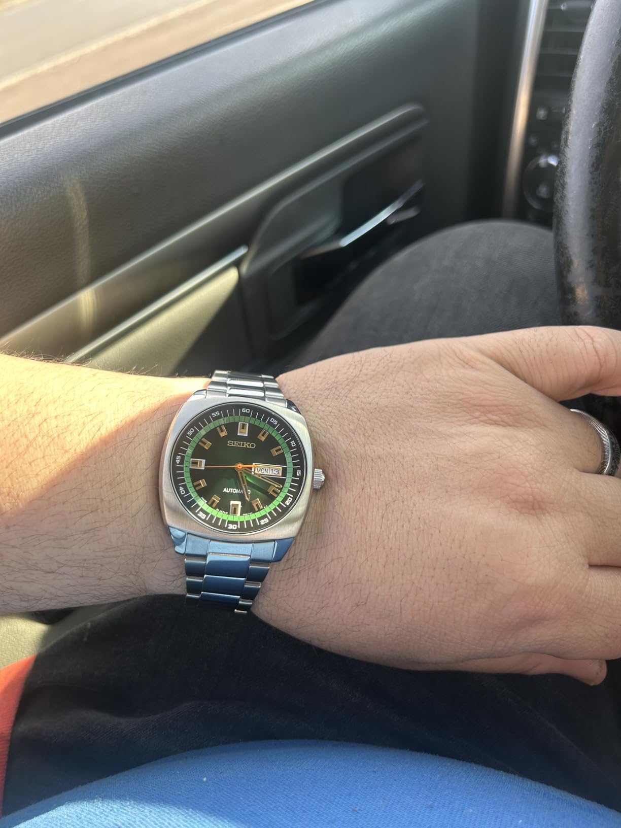Seiko Automatic Watch for Men - Recraft Series - Stainless Steel Case and Bracelet, Day/Date Calendar, 50m Water Resistant, 41 Hour Power Reserve customer photo 2