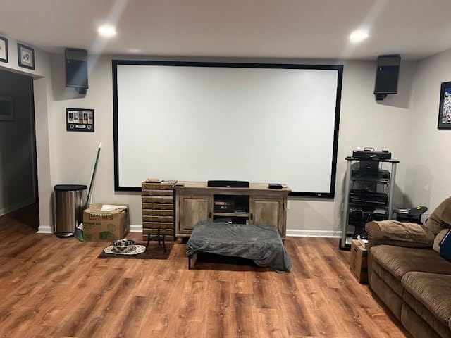 Elite Screens Sable Frame B2 135Inch Projector Screen, Fixed Frame 16:9 4K/8K UHD, ISF Certified CineWhite UHD-B 1.3 Gain, Home Theater Screen for Standard Short Throw and UST Projectors, SB135WH2 customer photo 1
