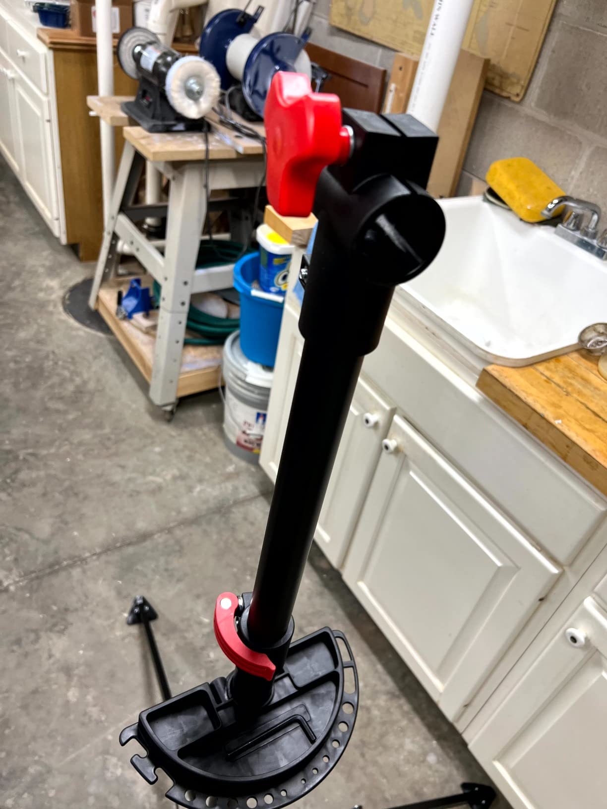 Yaheetech Bike Repair Stand - Height Adjustable Bicycle Workshop Stand with Tool Tray for Road & Mountain Bikes customer photo 2