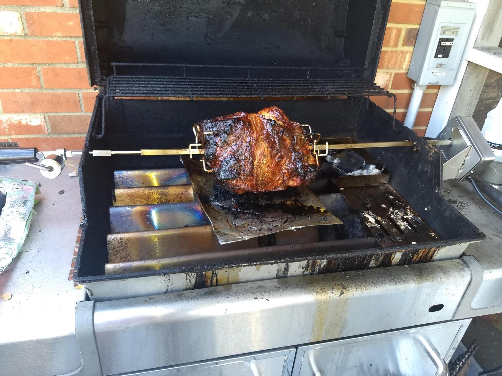 onlyfire Stainless Steel BBQ Rotisserie Kit for Weber Genesis 310/330 (Year Under 2016), Spirit 310/330 Series Gas Grills - 3/8