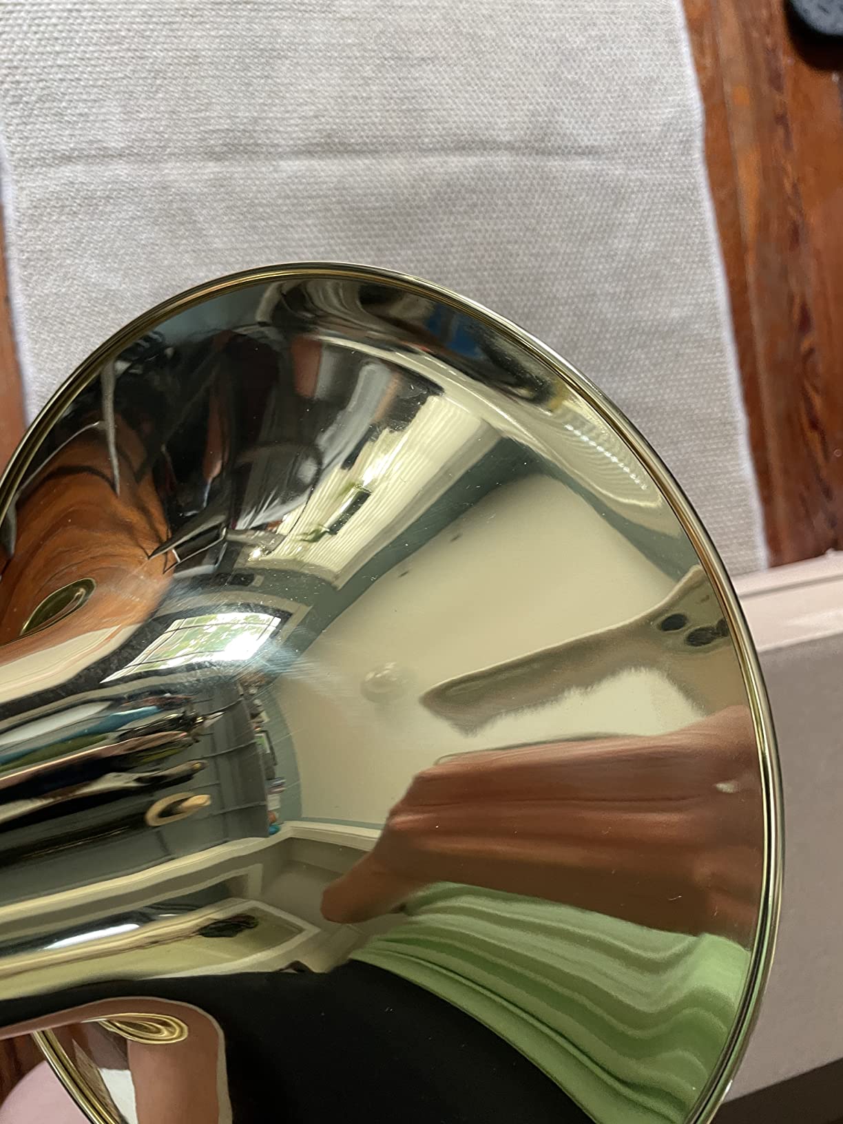 Moz Advanced Monel Pistons Marching Mellophone Key of F with Case and Mouthpiece - Gold Lacquer Finish customer photo 1