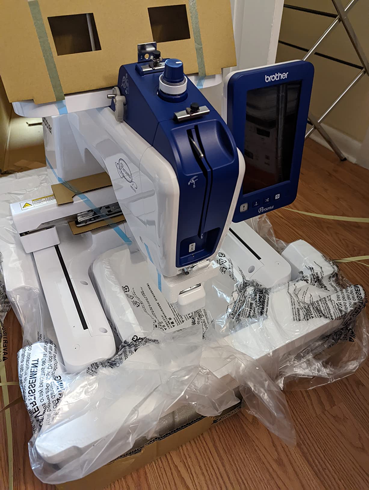 Brother Persona PRS100 Single Needle Embroidery Machine with 4-Spool Thread Stand and Free Arm Embroidery customer photo 2