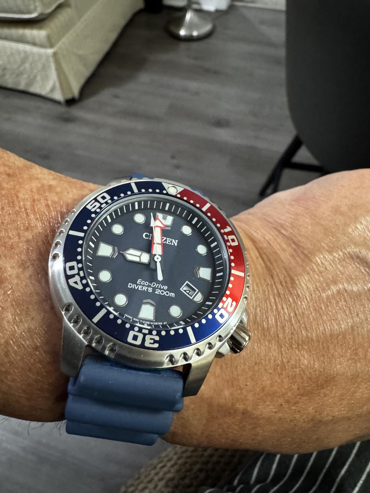 Citizen Promaster Dive Eco-Drive Watch, 3-Hand Date, ISO Certified, Luminous Hands and Markers, Rotating Bezel customer photo 2