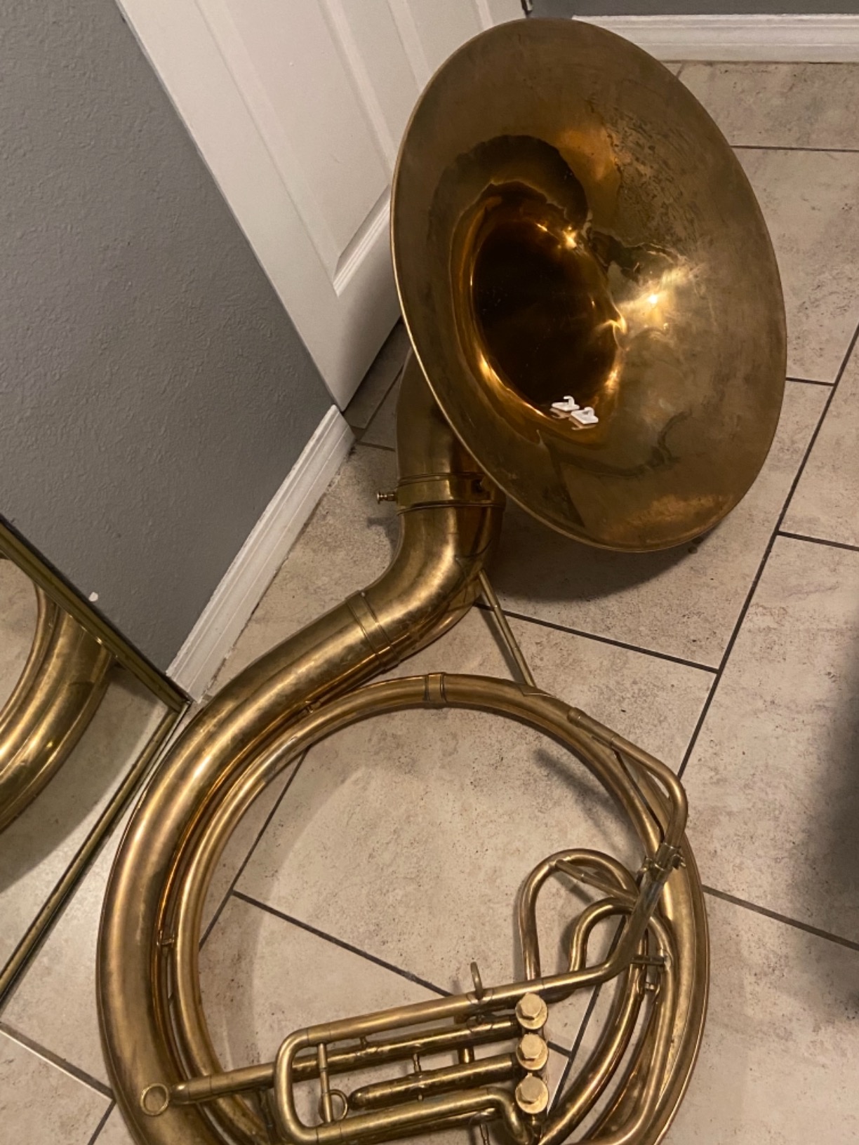Nautical Mart Sousaphone | Full Brass | BB Key | Includes Mouthpiece & Case | Affordable & Fun for Beginners | Gold, Yellow Finishes Musical Instrument customer photo 1