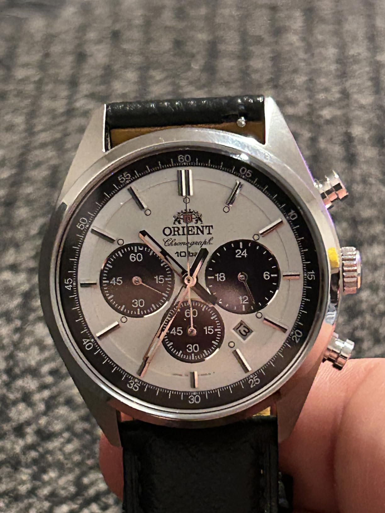Orient Sporty Neo 70's Neo Seventees Solar Panda Wristwatch, Dark Gray customer photo 1