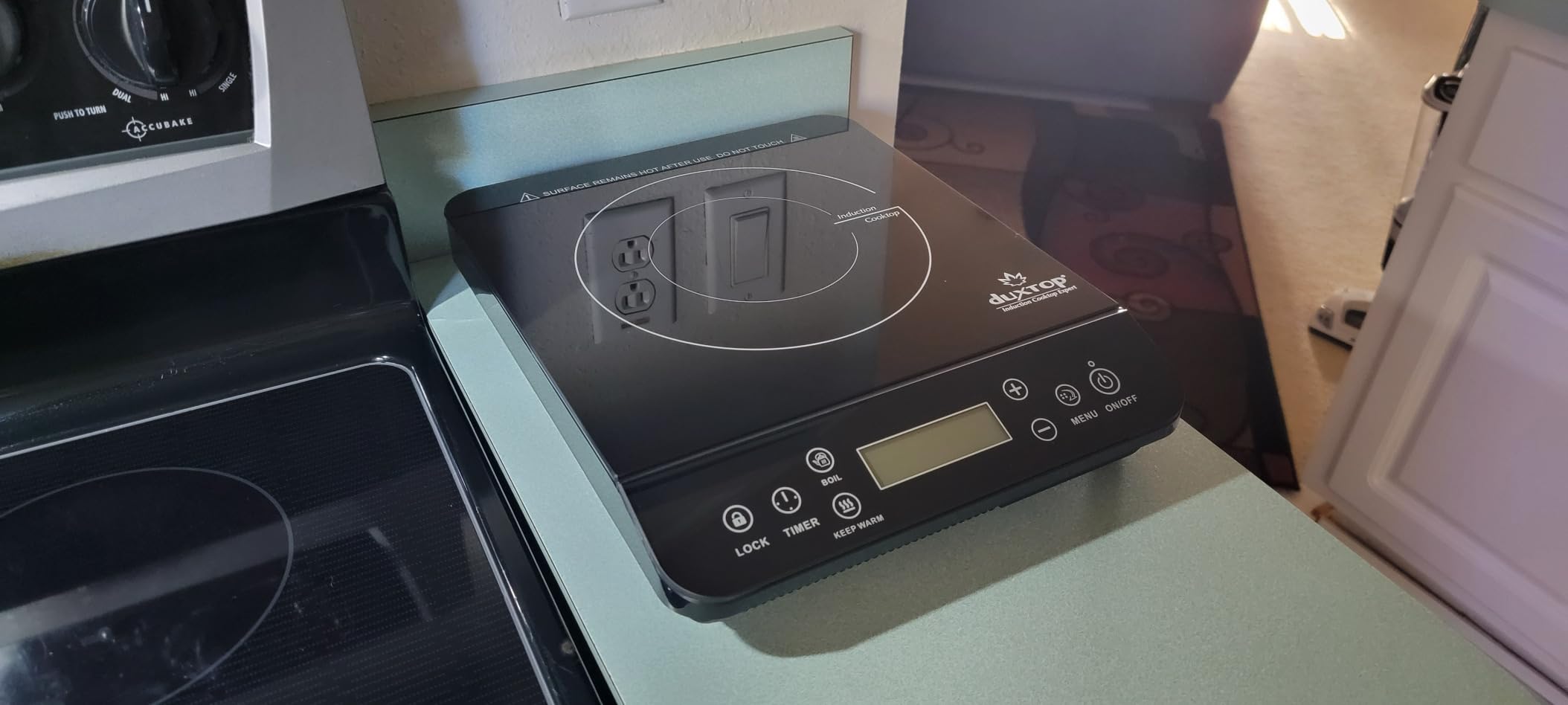 Portable Induction Cooktop, Countertop Burner Induction Hot Plate with LCD Sensor Touch 1800 Watts, Silver 9600LS BT-200DZ customer photo 2