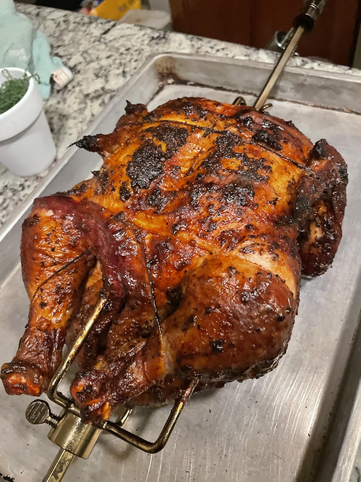 onlyfire Stainless Steel Rotisserie Ring Kit for Weber 22 Inch Charcoal Kettle and Other Similar Grills customer photo 2