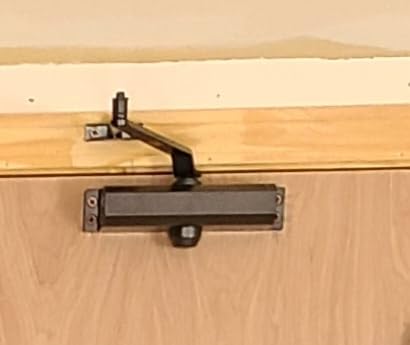 Dynasty Hardware Door Closer, Commercial Hydraulic Closer, Self-Closing, Spring Size 3, Surface Mount, Sprayed Aluminum, Series 3000 customer photo 2