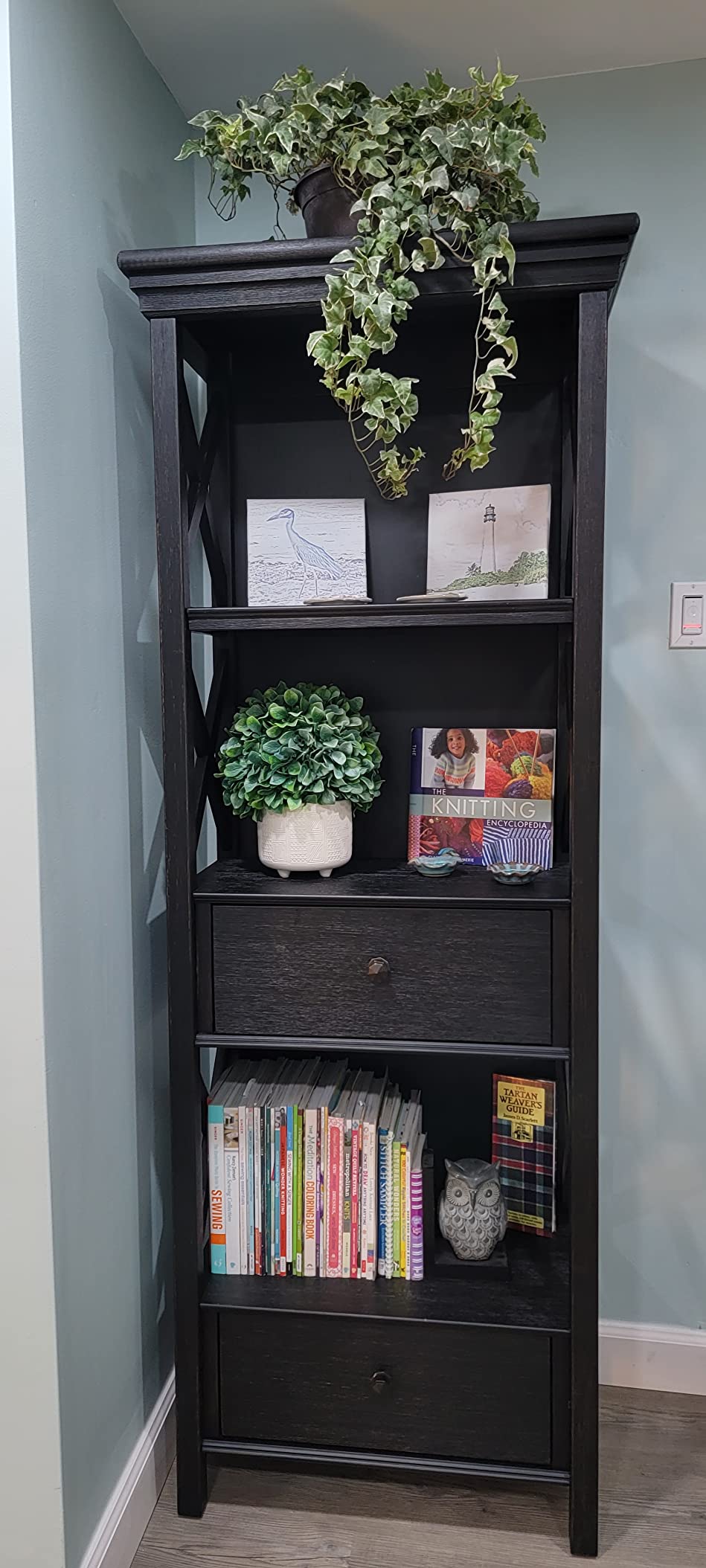 Signature Design by Ashley Bolanburg Cottage Chic Display Cabinet or Bookcase, Antique White customer photo 2