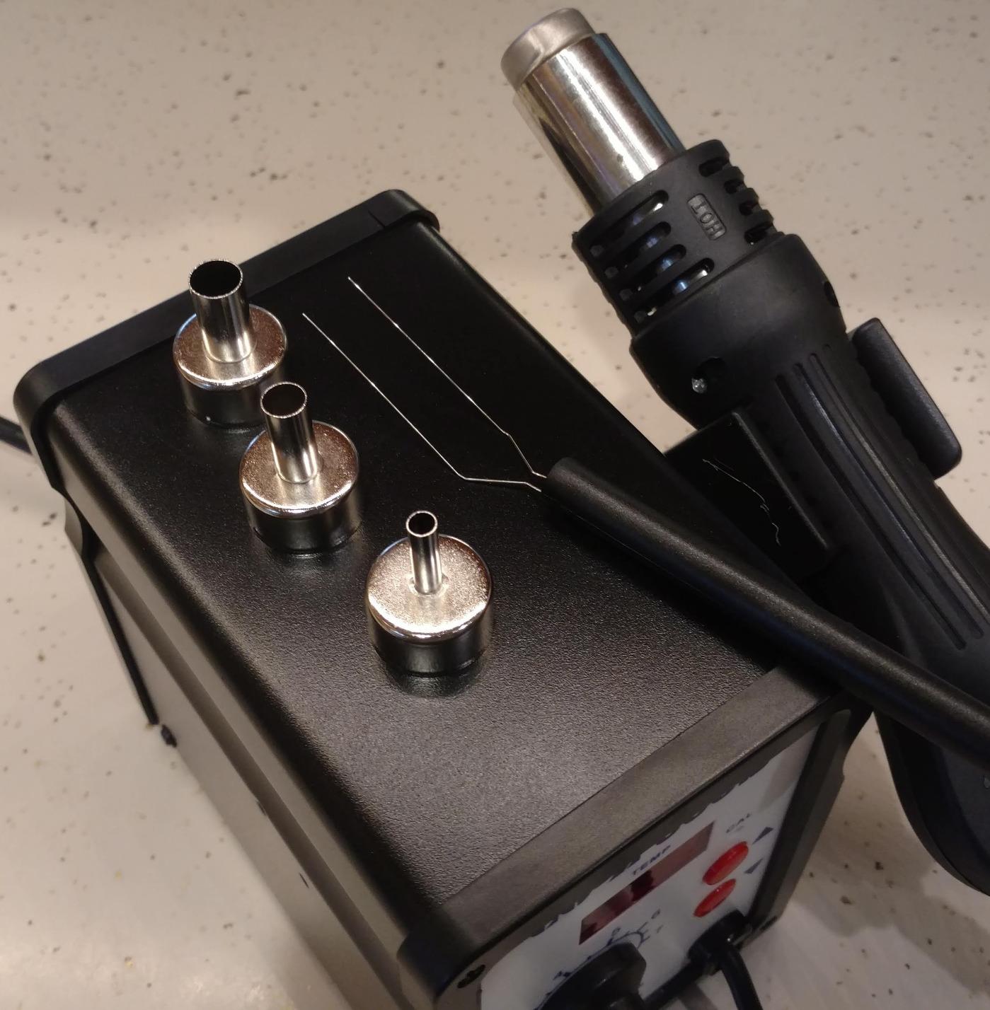 CREWORKS 858D Rework Station, 110V SMD Soldering Rework Station with Hot Air Heat Gun customer photo 1