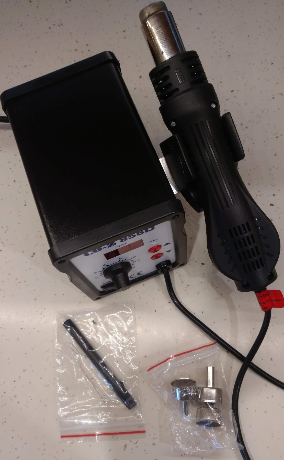 CREWORKS 858D Rework Station, 110V SMD Soldering Rework Station with Hot Air Heat Gun customer photo 2