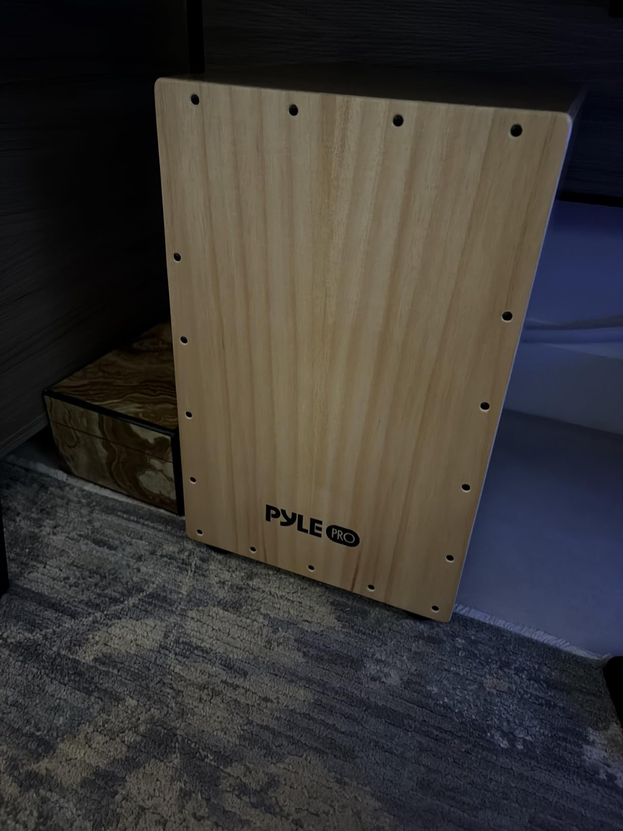 Pyle Jam - Wooden Cajon - Handcrafted Stringed Lightweight Percussion Box With Internal Guitar Strings customer photo 1