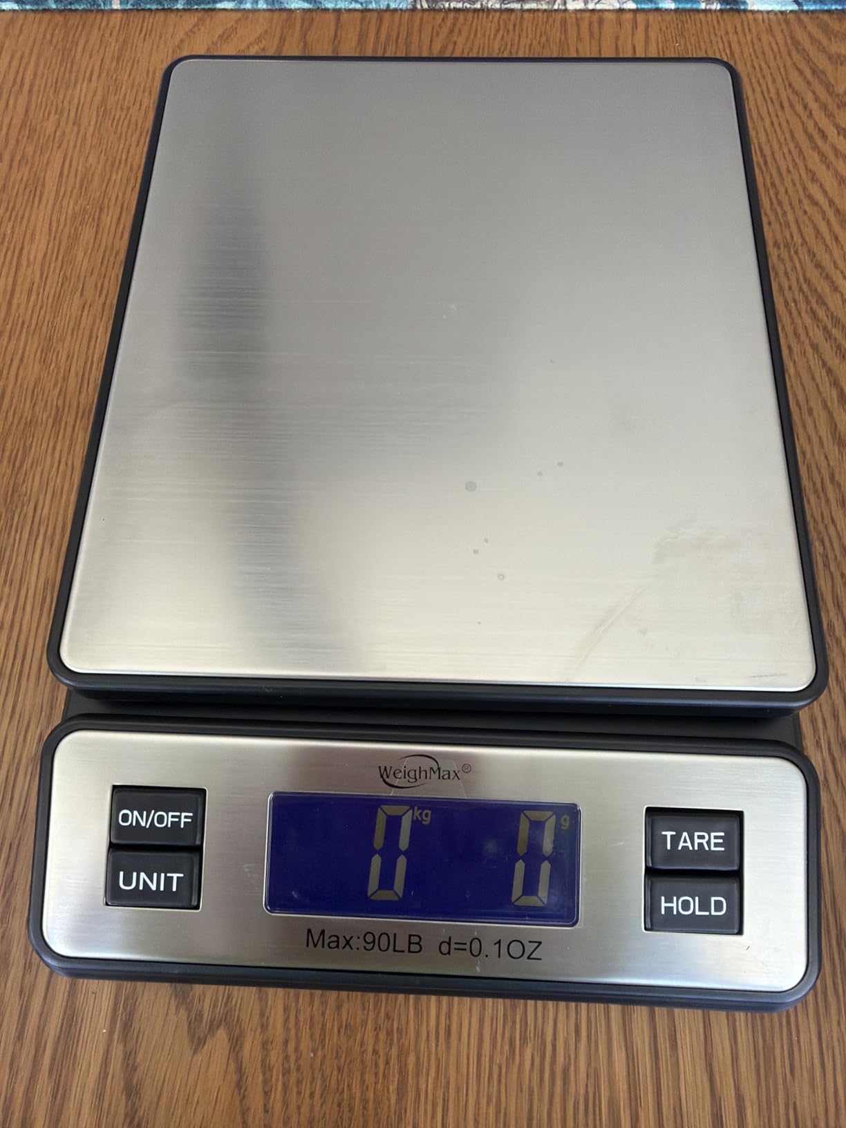 Weighmax W-2809 90 LB X 0.1 OZ Durable Stainless Steel Digital Postal Scale, Shipping Scale With AC adapter customer photo 1