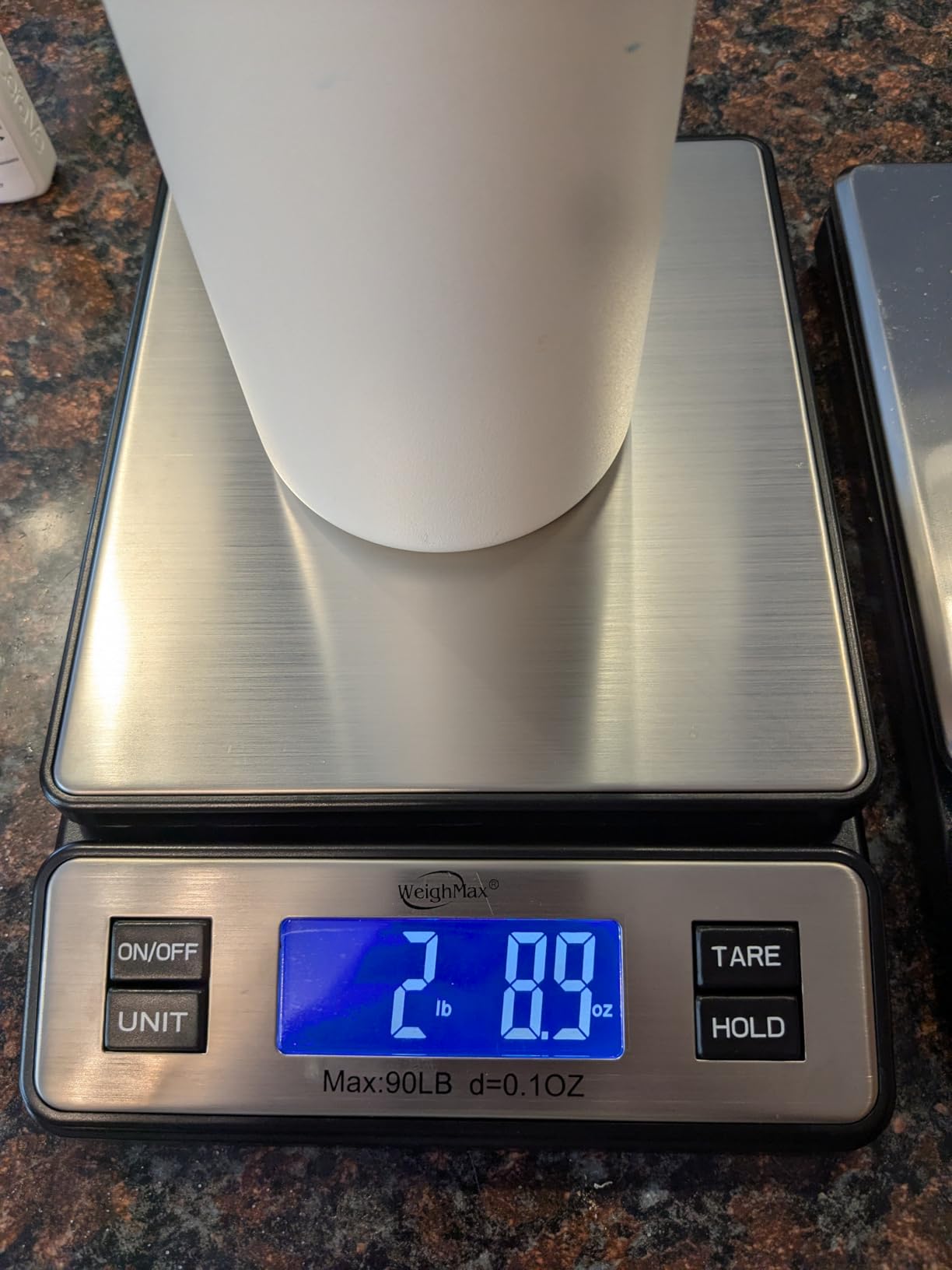Weighmax W-2809 90 LB X 0.1 OZ Durable Stainless Steel Digital Postal Scale, Shipping Scale With AC adapter customer photo 2