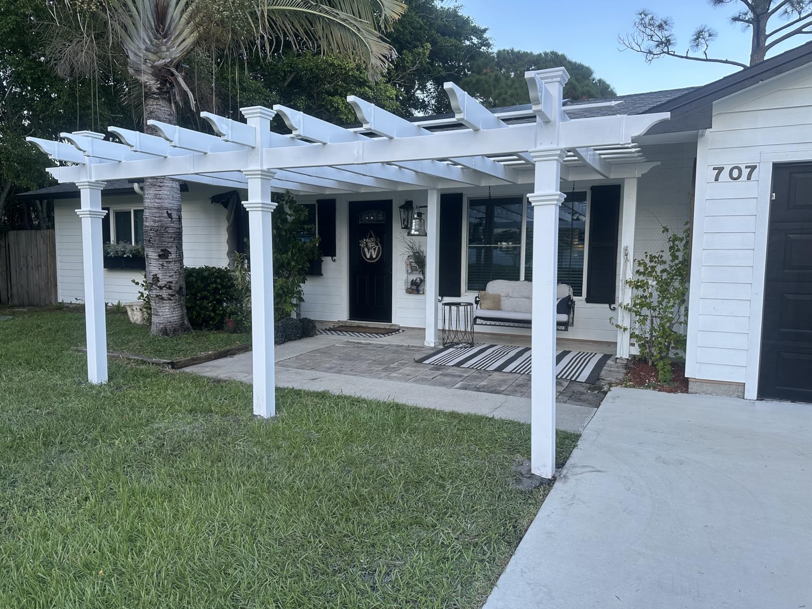 vita Valencia 12' x 16' Attached Vinyl Pergola customer photo 1