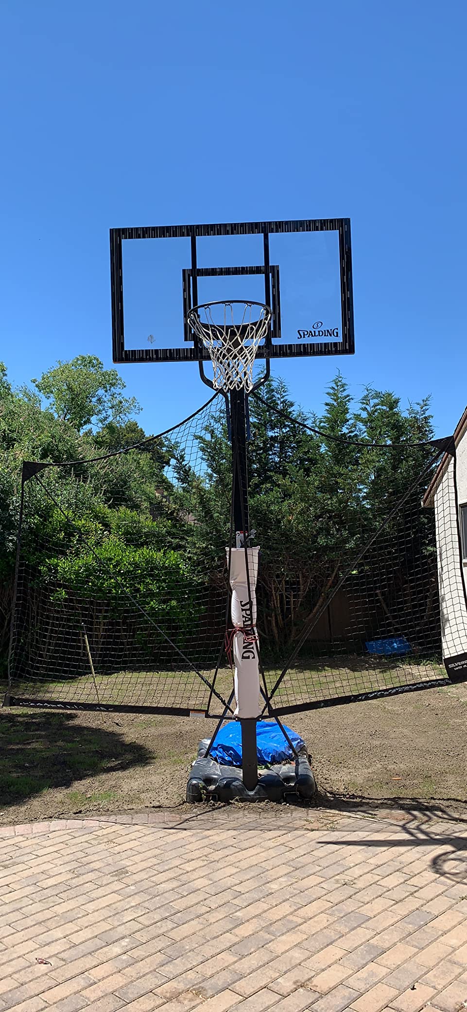 Silverback Basketball Yard Guard Defensive Net System Rebounder with Foldable Net and Arms into Pole customer photo 1