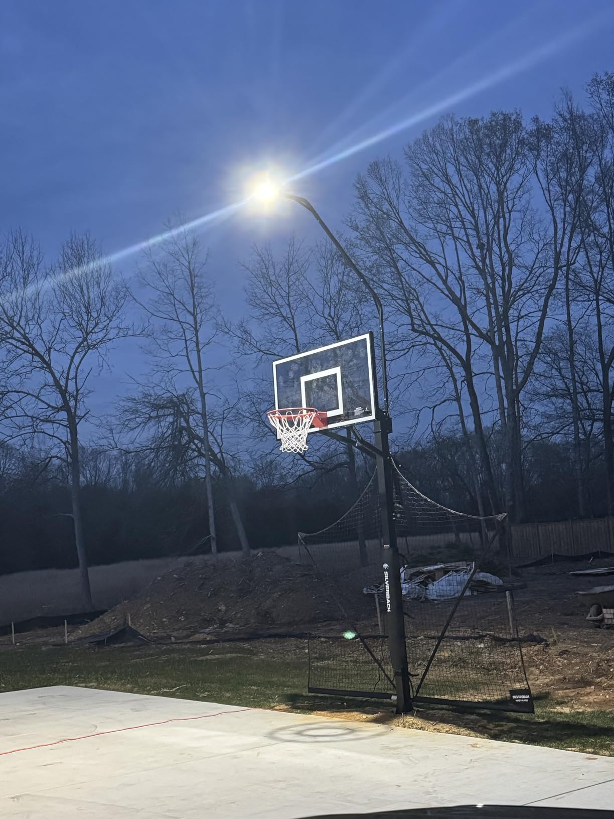 Silverback Basketball Yard Guard Defensive Net System Rebounder with Foldable Net and Arms into Pole customer photo 2