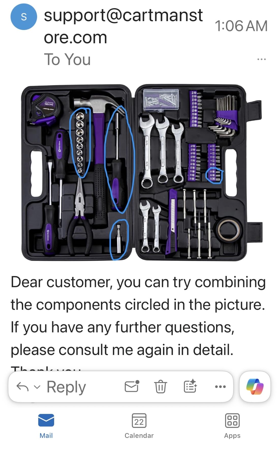 CARTMAN 148 Piece Automotive and Household Tool Set Perfect for Car Enthusiasts and DIY Home Repairs customer photo 1