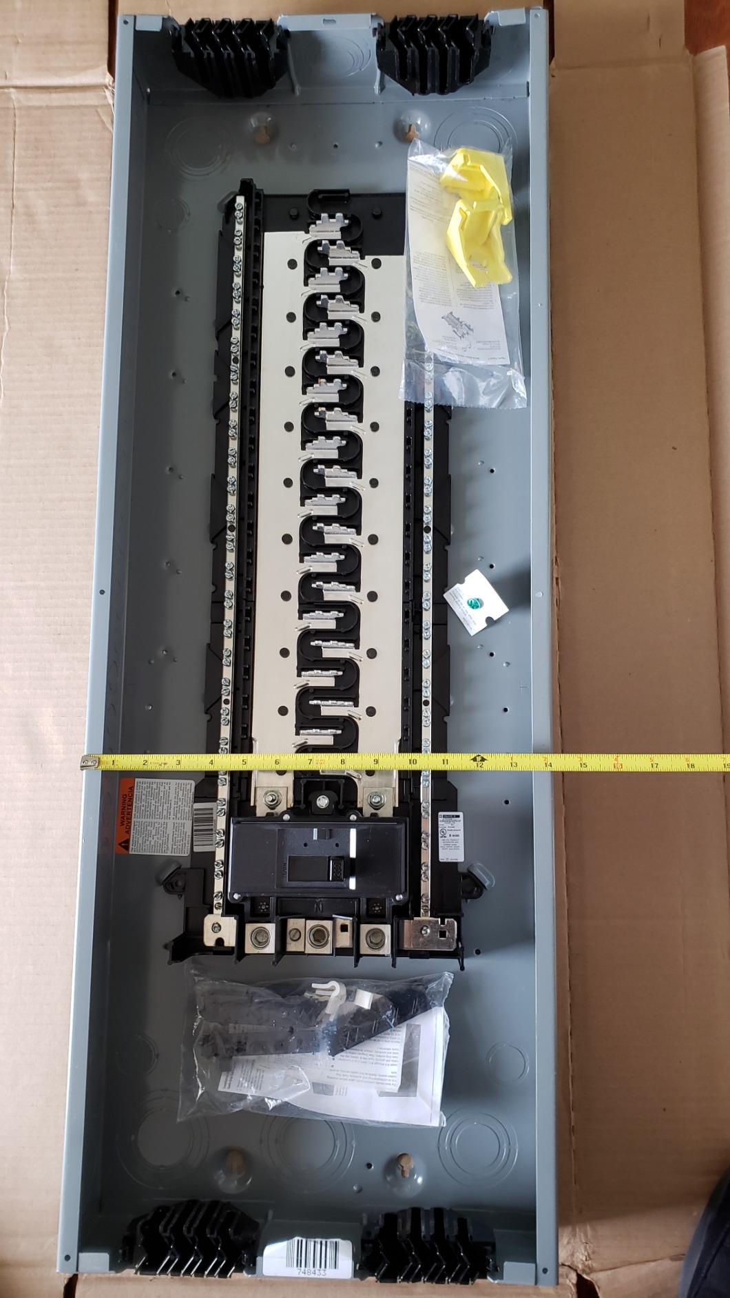 Square D - HOM4080M200PQCVP Homeline 200 Amp 40-Space 80-Circuit Indoor Main Breaker Qwik-Grip Plug-On Neutral Load Center with Cover-Value Pack, 4 Count customer photo 1