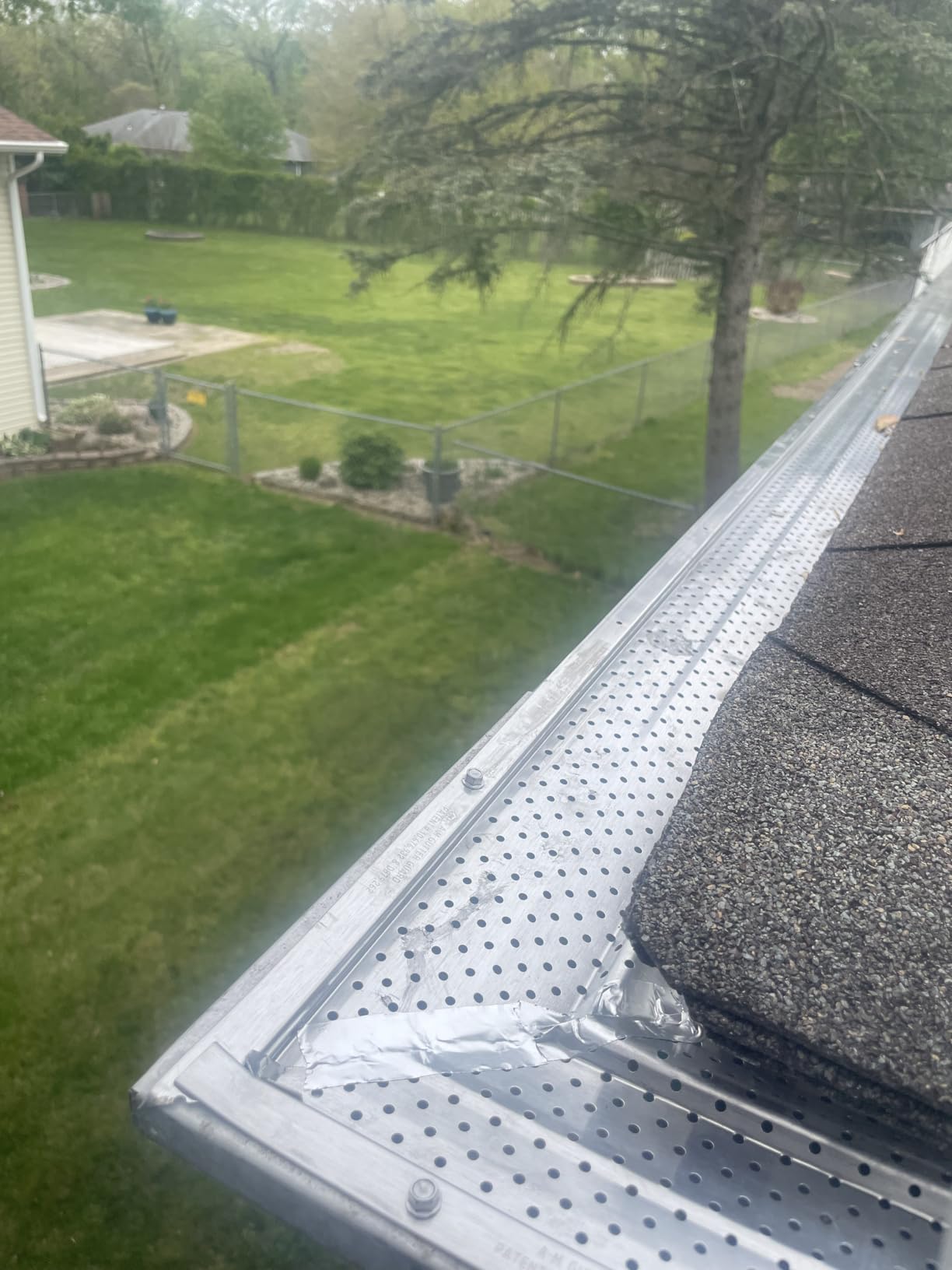 A-M Gutter Guard - (5 Inch - 200 Feet, Mill Finish) Premium Heavy-Duty Lifetime Quality Aluminum - Leaf & Debris Protection - DIY Easy - Made in the USA customer photo 1