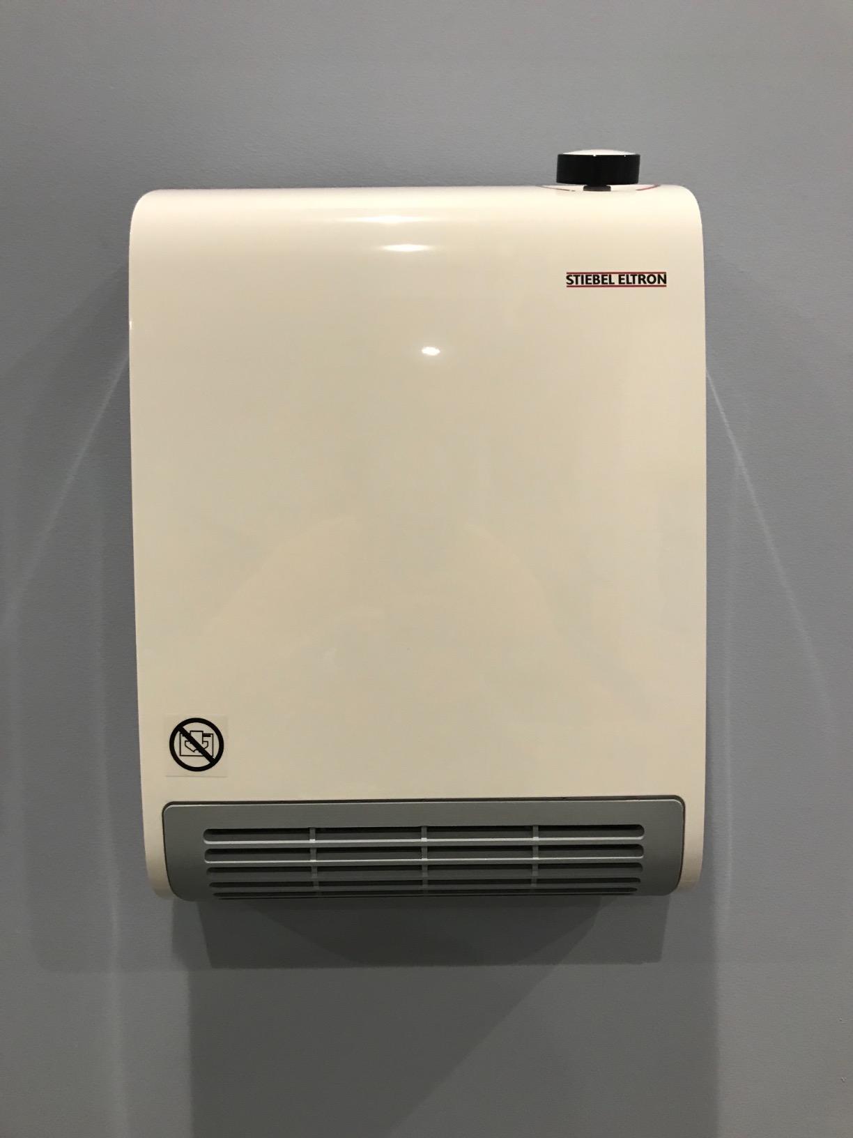 Stiebel Eltron CK Trend Wall-Mounted Electric Fan Heater, 1500W, 120V, White, Made in Germany customer photo 2