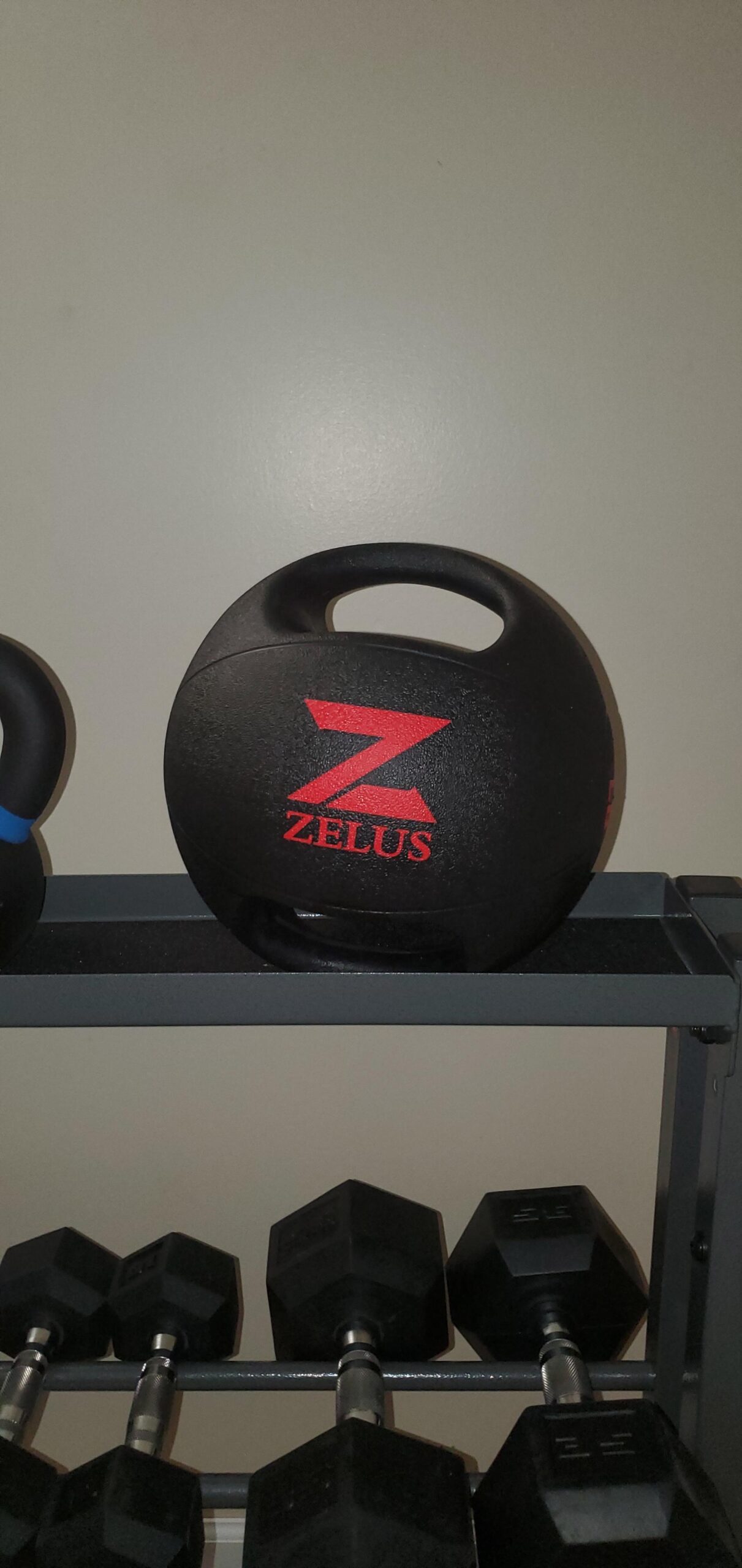 ZELUS Medicine Ball with Dual Grip | 10/20 lbs Exercise Ball | Weight Ball with Handles | Textured Grip Exercise Ball | Strength Training | Core Workouts customer photo 2