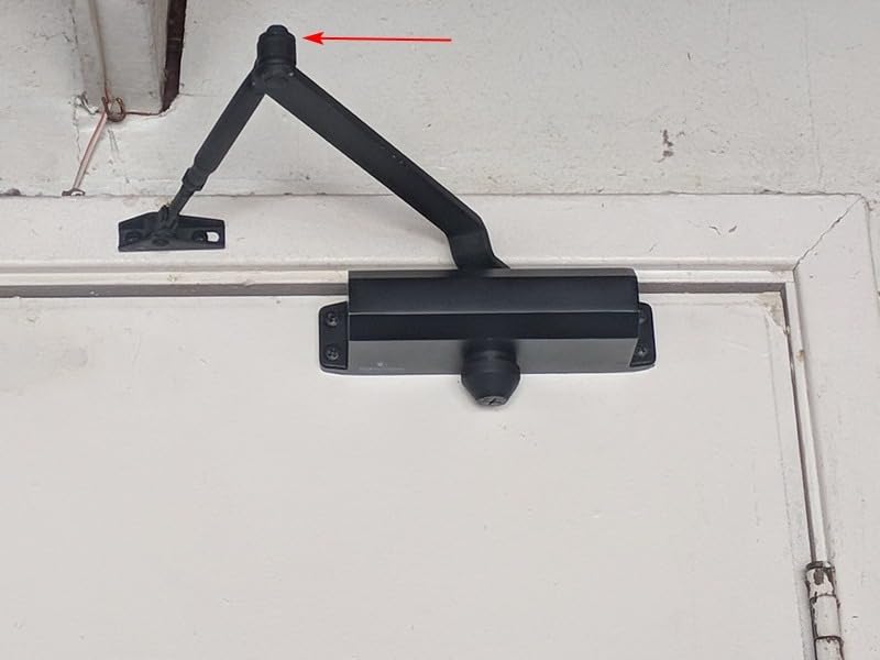 Automatic Door Closer (Silver), FS-1306 Residential Hydraulic Auto Door Closer, Grade 3 Self Closing Spring Hinge, UL Listed & ADA Soft Closers No Slam, for Home & Interior Garage Doors Closure customer photo 1