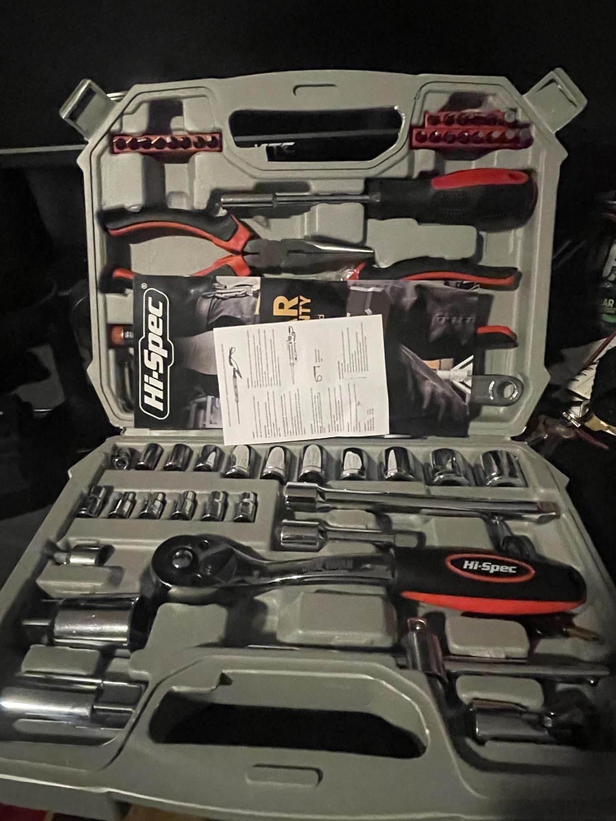 Hi-Spec 67Pc Metric Auto Mechanic Tool Set, Motorcycle & Car Tool Kit, Auto Repair with Pliers, Screwdriver Set, Socket Kit & Tool Box Storage Case customer photo 2
