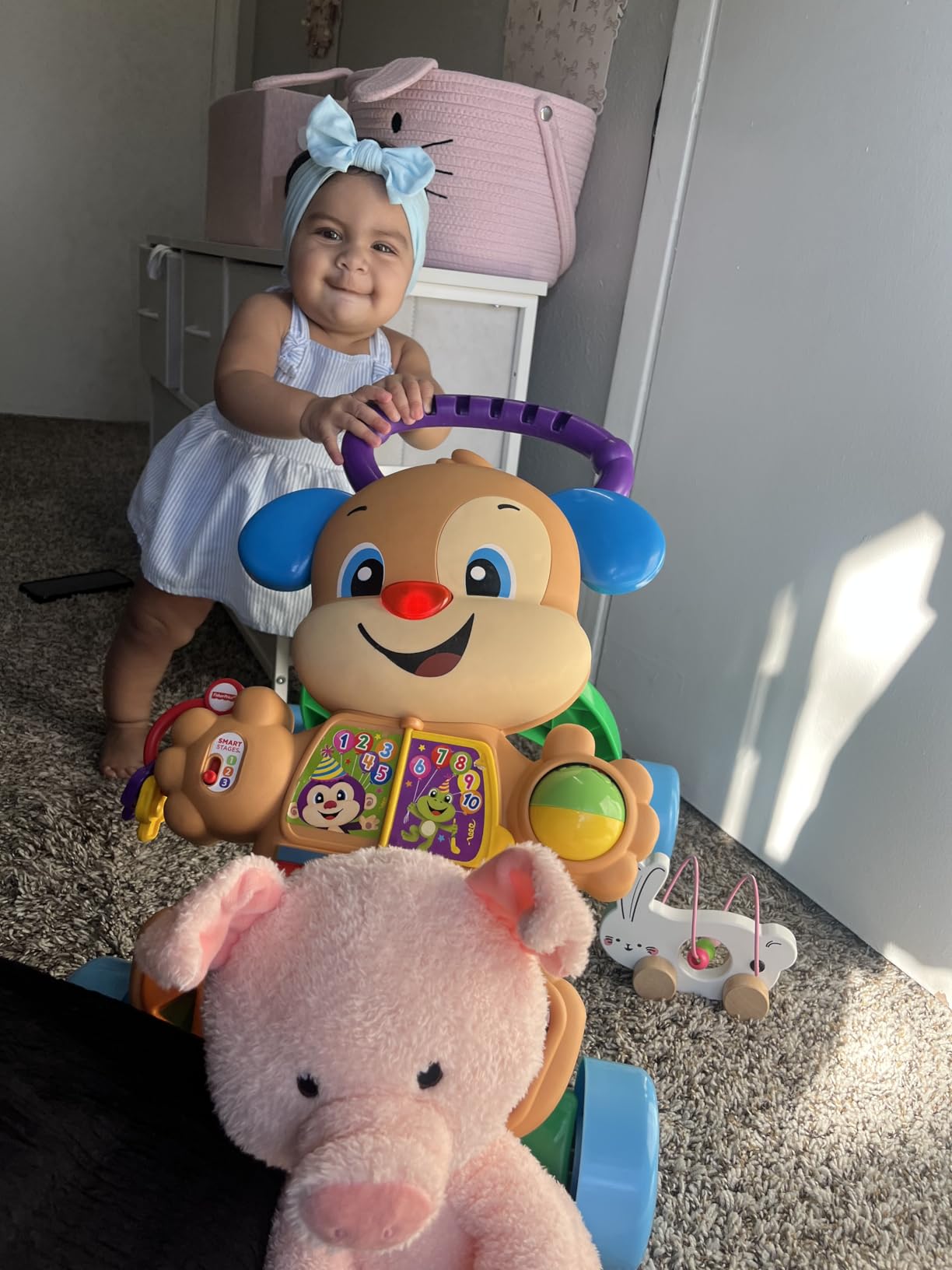 Fisher-Price Baby Toy Laugh & Learn Smart Stages Sis Walker with Educational Music Lights & Activities for Infants Ages 6+ Months customer photo 2