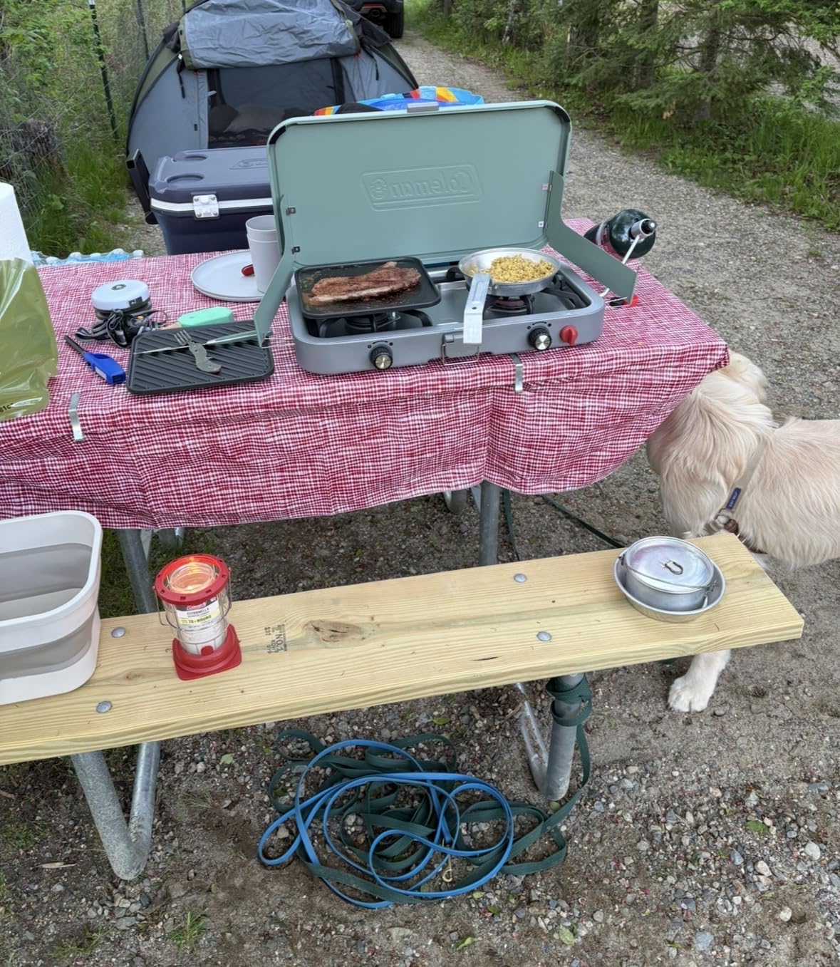 Coleman Cascade 222 2-Burner Camping Stove, Portable Cooktop with 22,000 BTUs, Matchless Lighting, & Dual Wind Guards customer photo 2