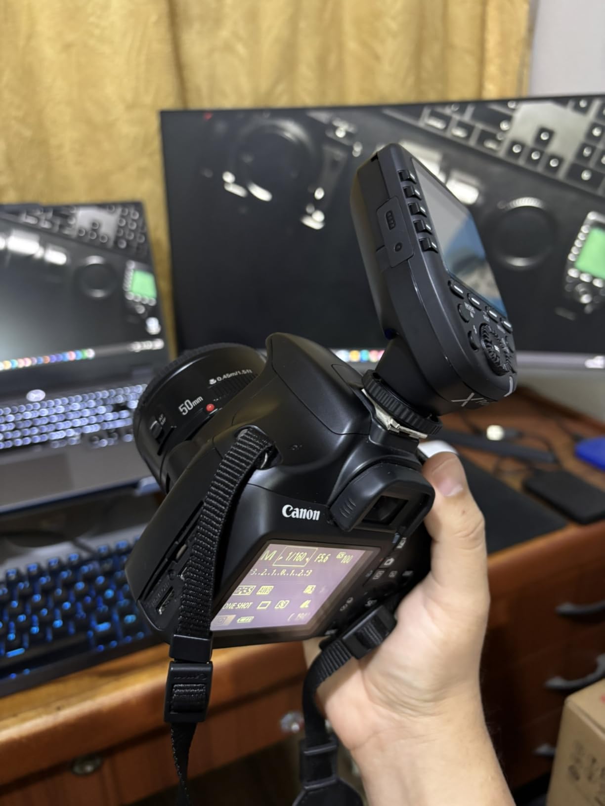 Godox XproS TTL Wireless Flash Trigger for Sony, 1/8000s HSS TTL-Convert-Manual Function Large Screen Slanted Design 5 Dedicated Group Buttons 11 Customizable Functions customer photo 1