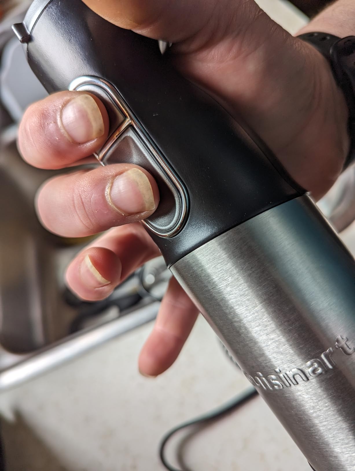 Cuisinart CSB-179 Smart Stick Variable Speed Hand Blender, Stainless Steel | Hand blender with variable speed control, stainless steel shaft, one-hand operation & lock/unlock button, CSB-179P1 customer photo 2