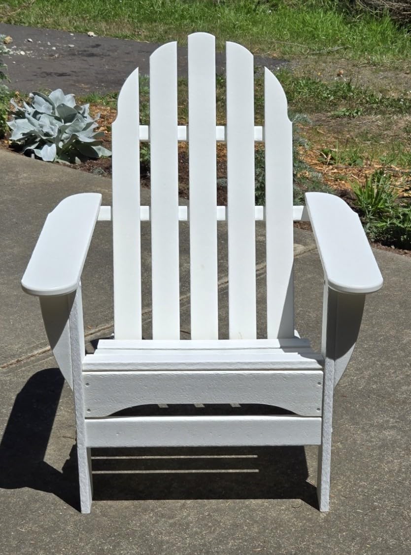 AD4030WH Classic Outdoor Adirondack Chair, White customer photo 1