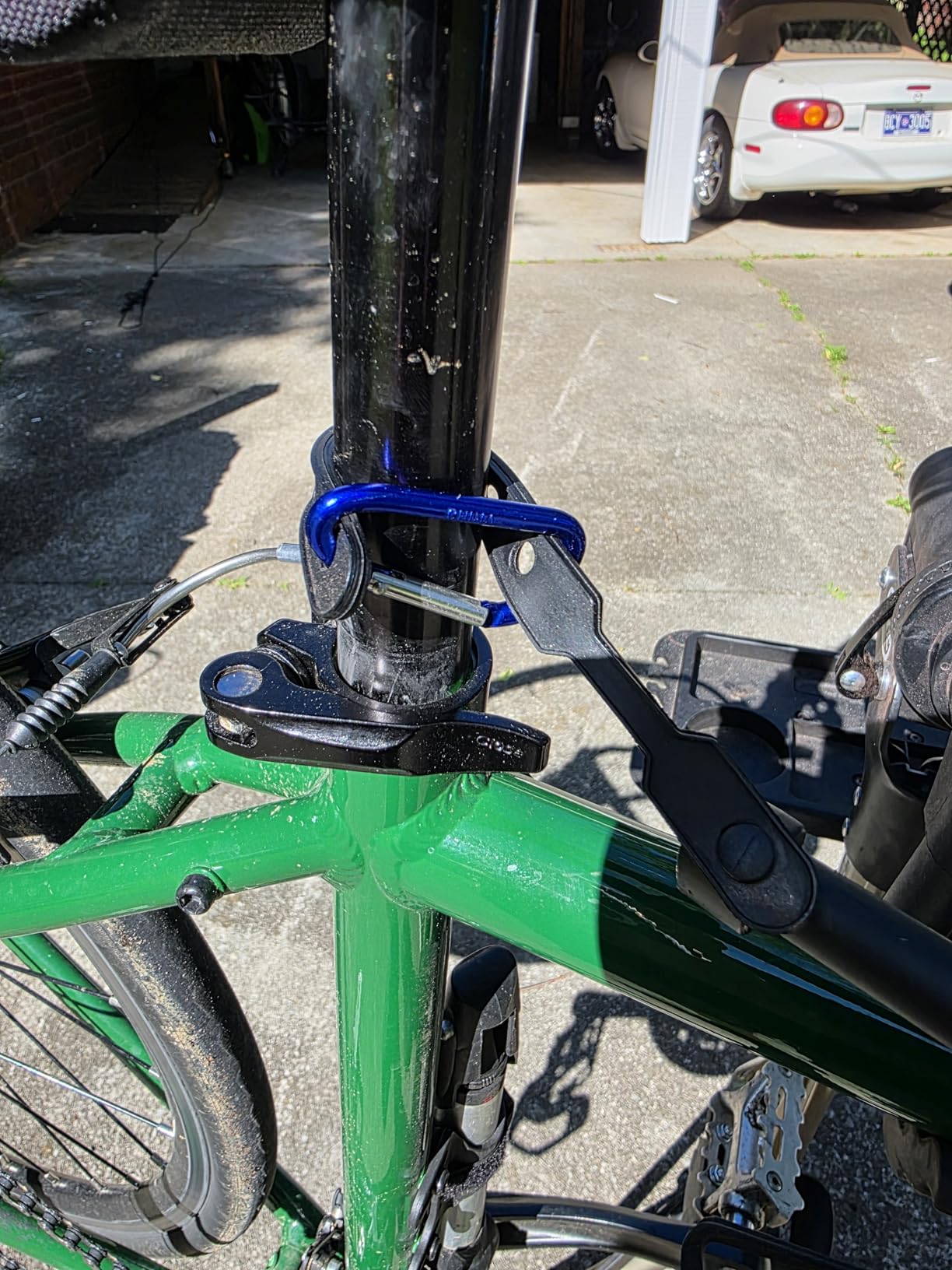 CXWXC Bike Workstand with Adjustable, Bicycle Repair Stand for Maintenance Folding and Lightweight (Champagne-3) customer photo 2