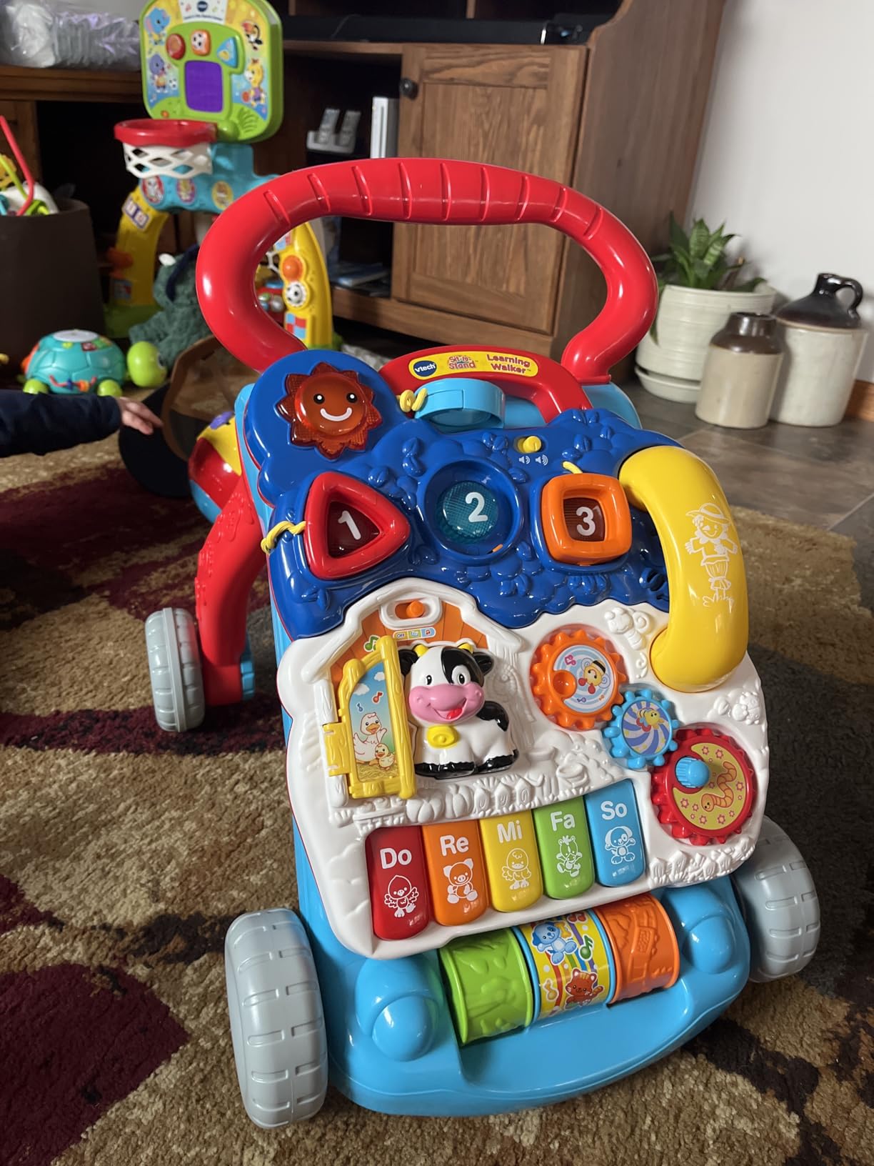 VTech Sit-to-Stand Learning Walker (Frustration Free Packaging), Blue customer photo 1
