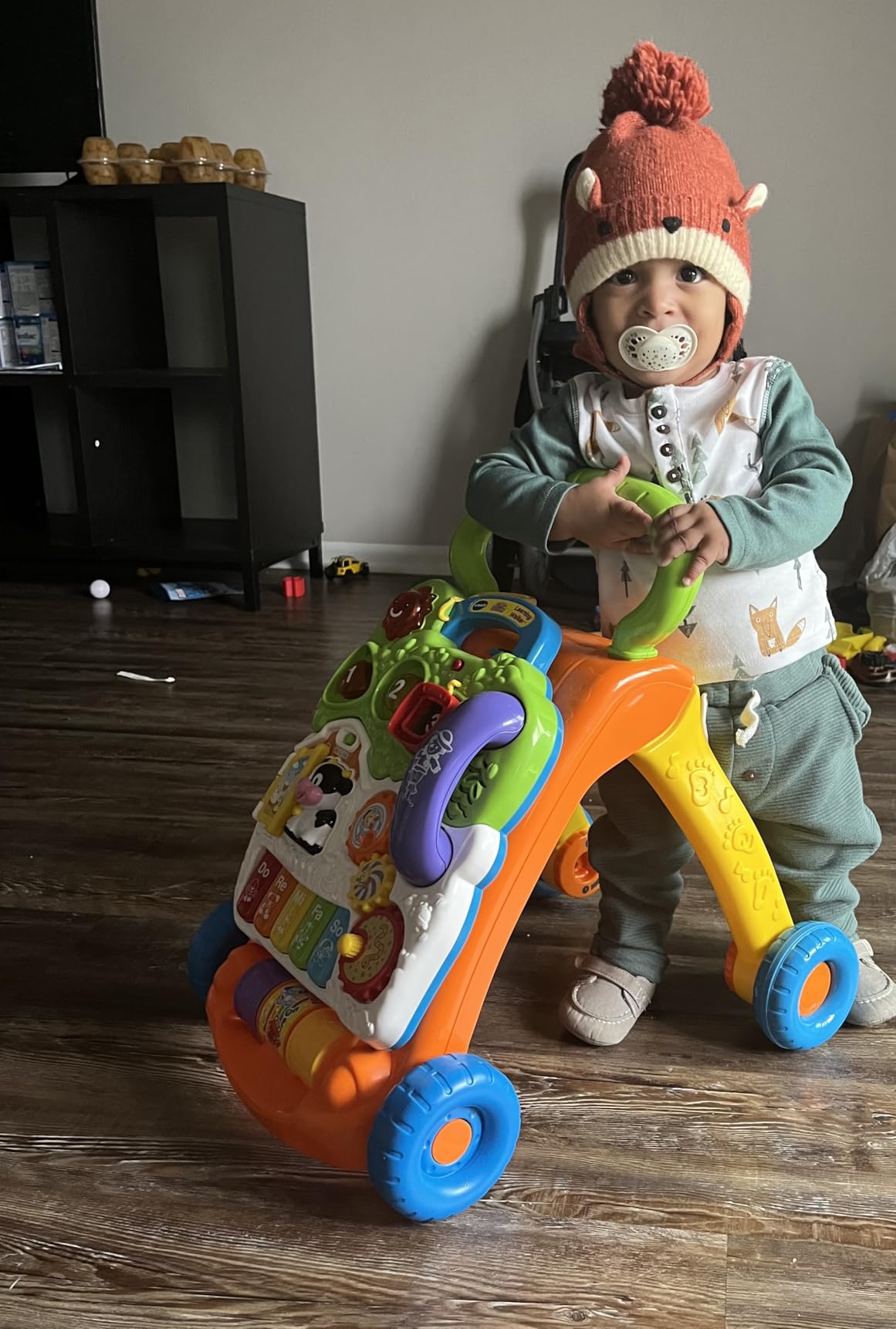 VTech Sit-to-Stand Learning Walker (Frustration Free Packaging), Blue customer photo 2