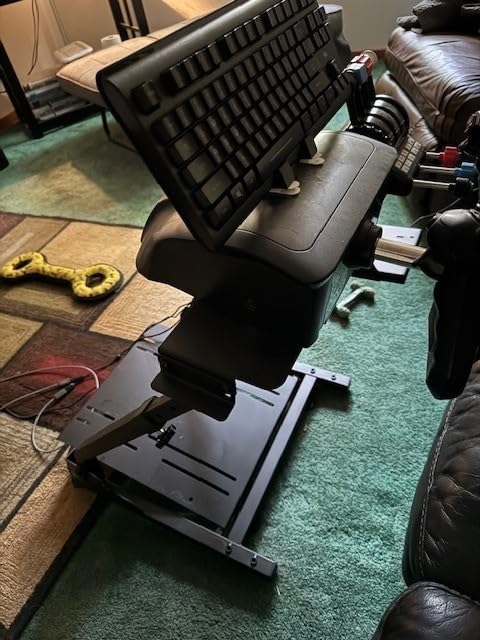 Slendor Racing Steering Wheel Stand for Logitech G920, G25, G27, G29 Wheel, Sim Racing Stand Driving Simulator Cockpit Pedal and Shifters Not Included customer photo 2