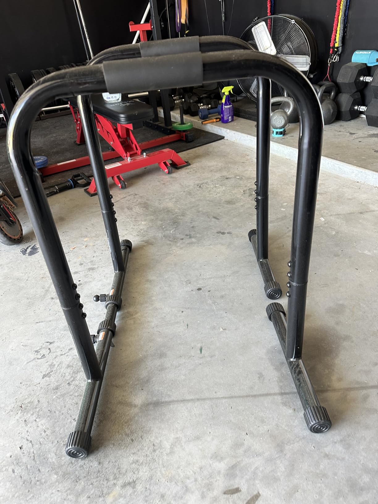 RELIFE REBUILD YOUR LIFE Dip Station Functional Heavy Duty Dip Stands Fitness Workout Dip bar Station Stabilizer Parallette Push Up Stand customer photo 2