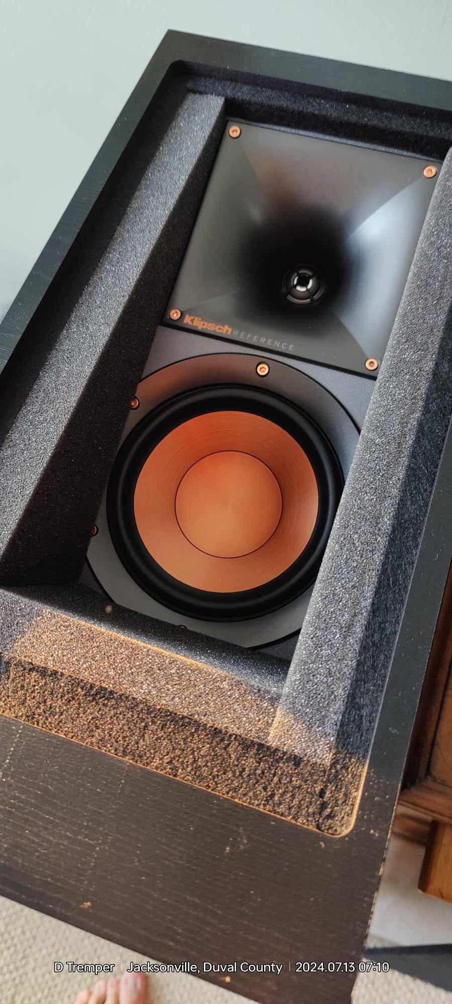 Klipsch R-625FA Powerful Detailed Floorstanding Single Home Speaker Black customer photo 1