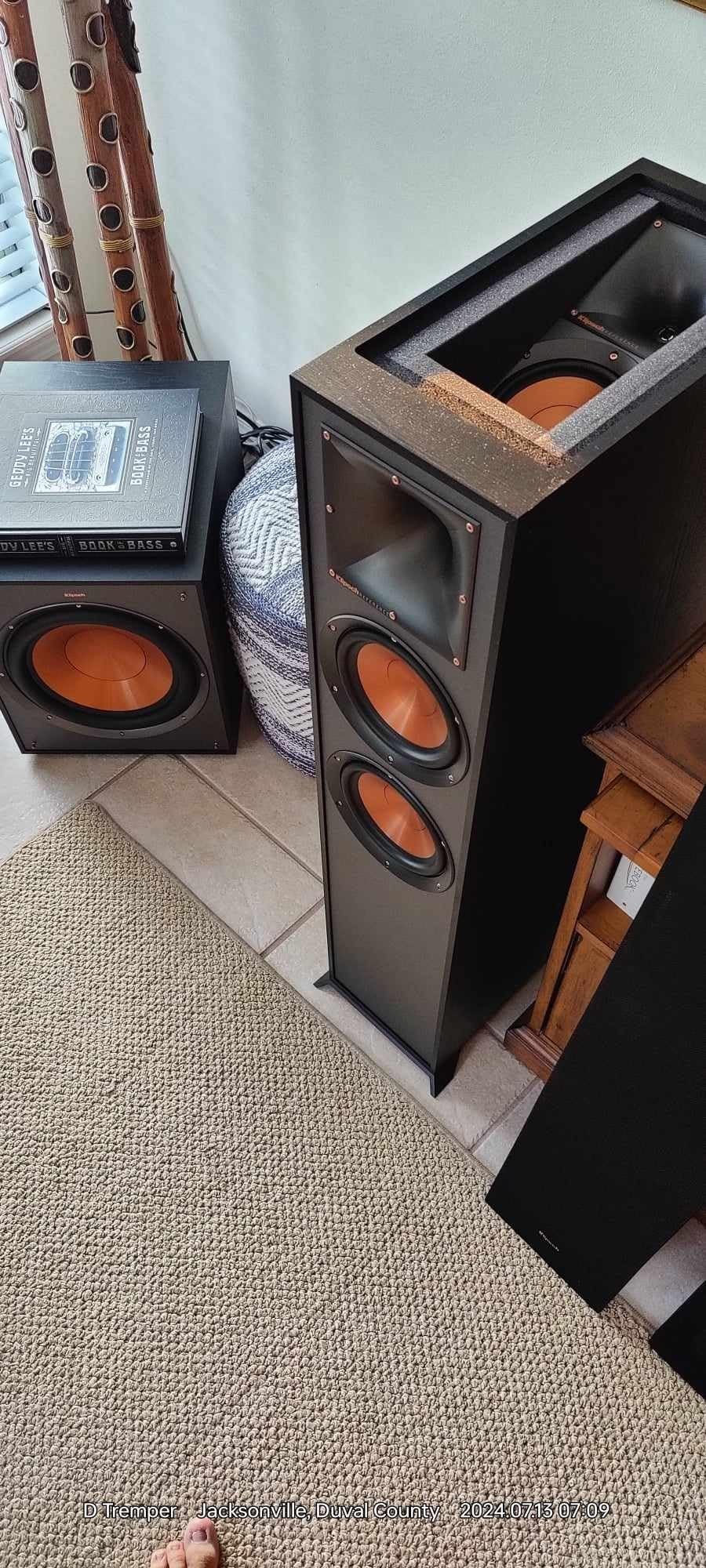 Klipsch R-625FA Powerful Detailed Floorstanding Single Home Speaker Black customer photo 2