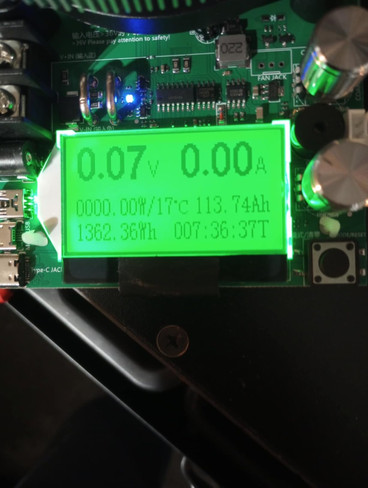 MakerHawk Electronic Load Tester - USB Load Tester 150W 200V 20A Resistor Adjustable Constant Current Battery Capacity Tester Module Intelligent Dischar customer photo 1