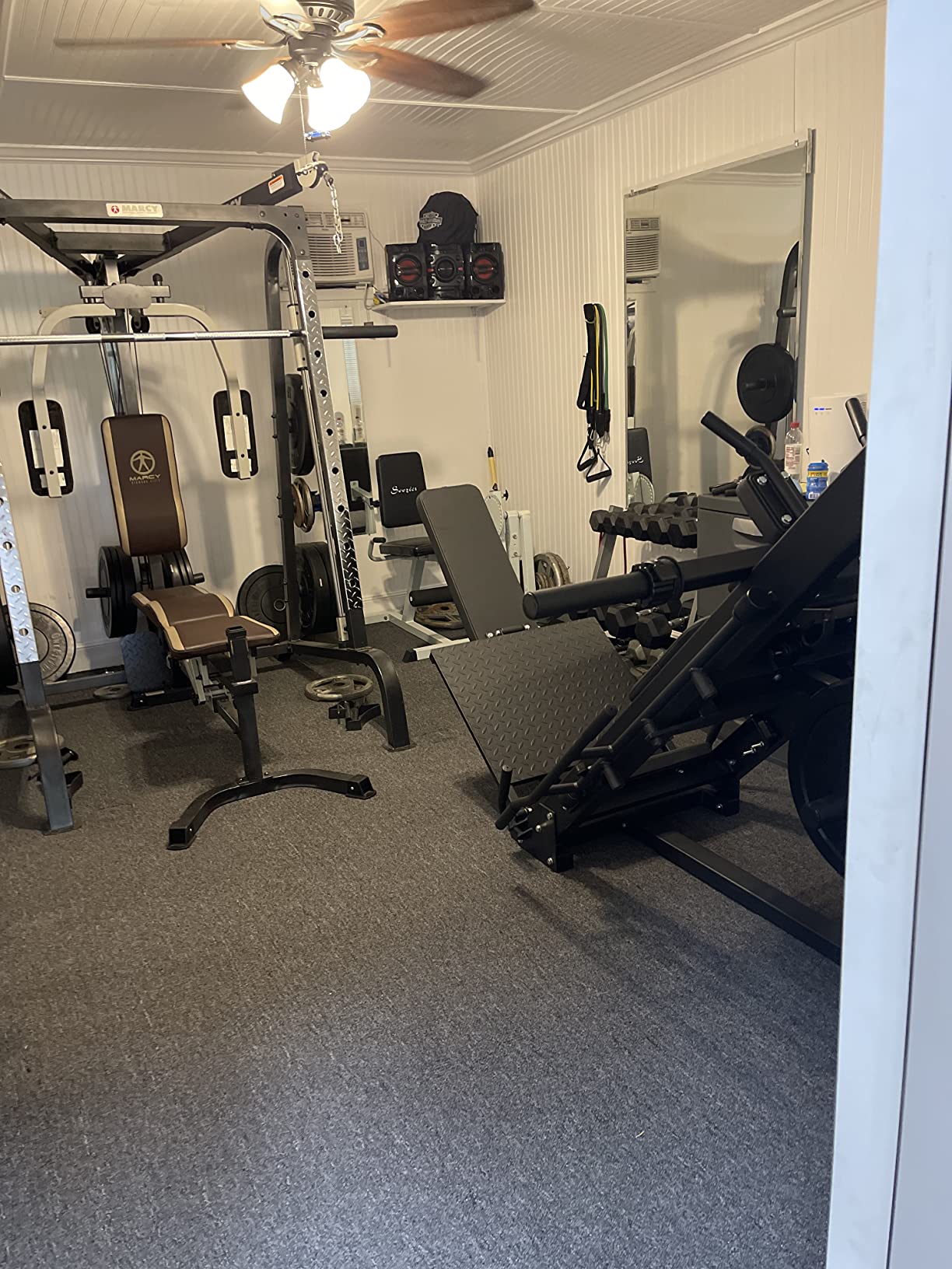 Titan Fitness Plate-Loaded Leg Press Hack Squat Machine Combo, Rated 1000 LB, Three Lockout Positions, Thick HeftyGrip Padding, Quick Adjustments, Lower Body Specialty Machine customer photo 2