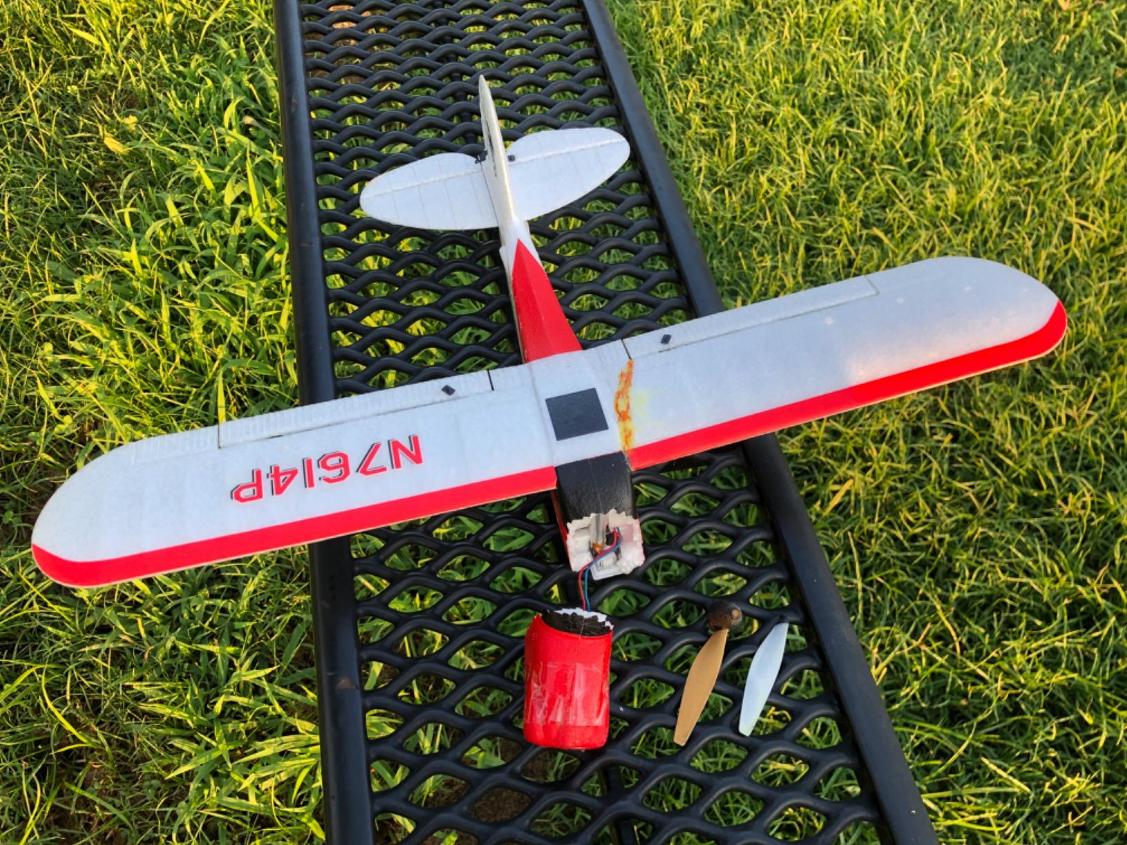 VOLANTEXRC RC Plane Trainer Sport Cub 4CH Remote Control Airplane RTF with 6-Axis Gyro Stabilizer, 500mm, Red customer photo 1